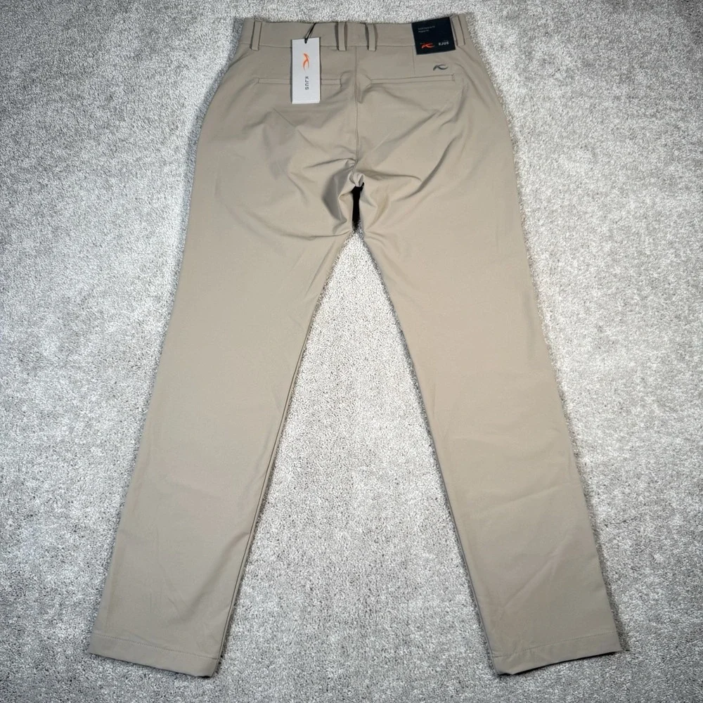 NWT KJUS Performance IKE Regular Fit Golf Pants Men's 30x32 Khaki Tan $189